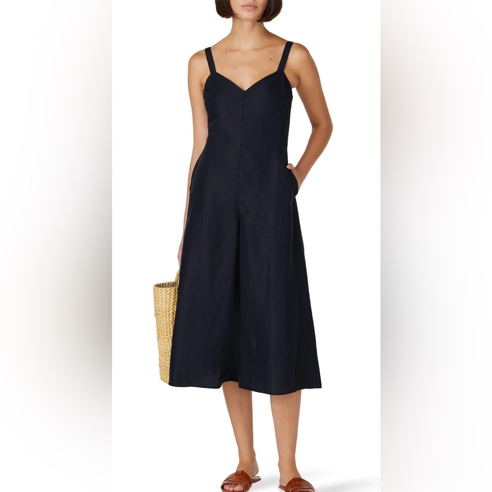 Club Monaco black midi jumpsuit, size 6R